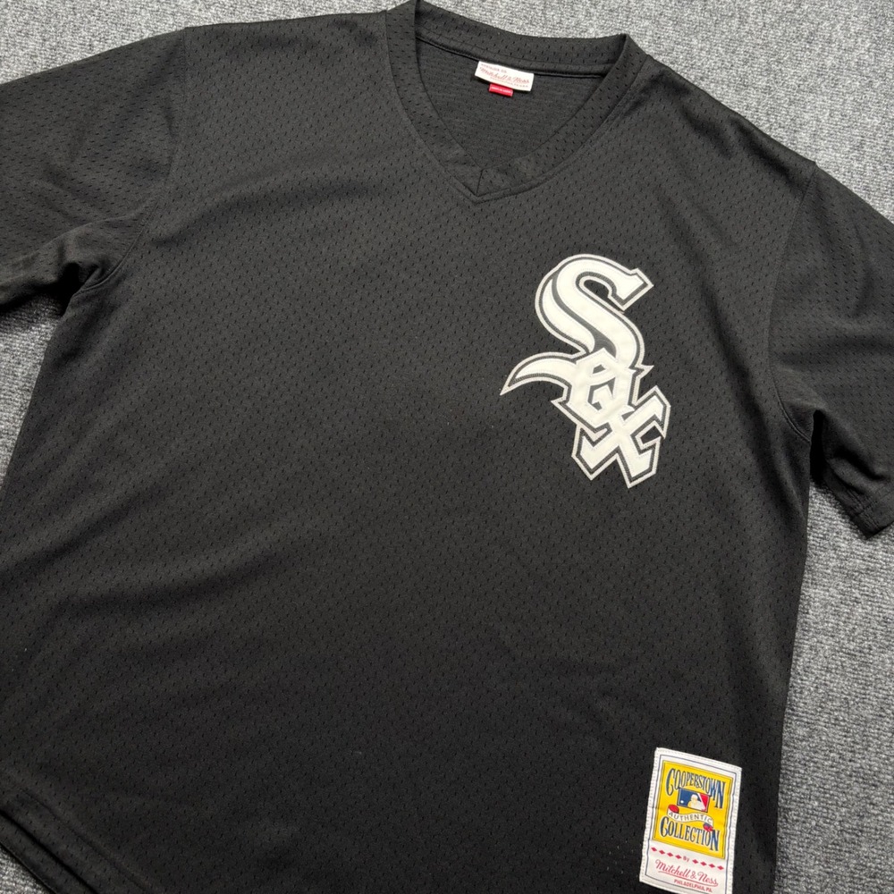 Mitchell & Ness Chicago White Sox Jersey Mens XL Black Bo Jackson 1993 Mesh